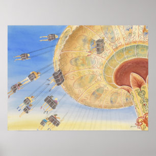 Unterhaltungsfahrplakat Poster