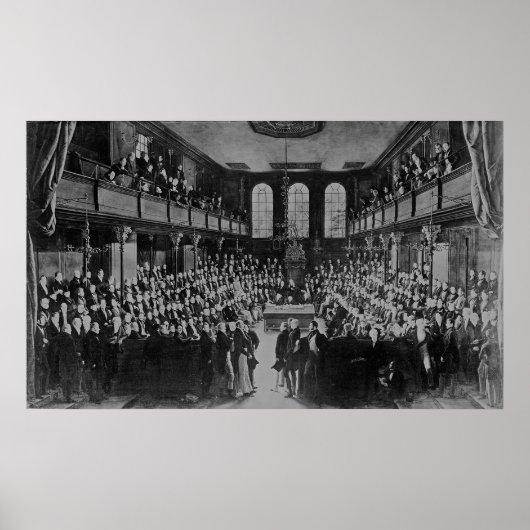 Unterhaus, 1833 poster (Vorne)