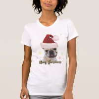 Unterhemd der Weihnachtsfranzösischen Bulldogge