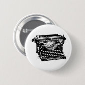 Unterholz-Schreibmaschinen-Verfasser Button (Vorne & Hinten)