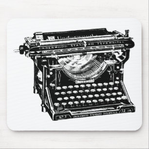 Unterholz-Schreibmaschinen-Verfasser Mousepad