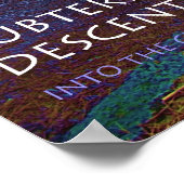 Unterirdische Abfahrt Poster (Ecke)