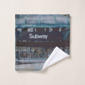 Unterirdische Blues Badhandtuch Set (Waschlappen)