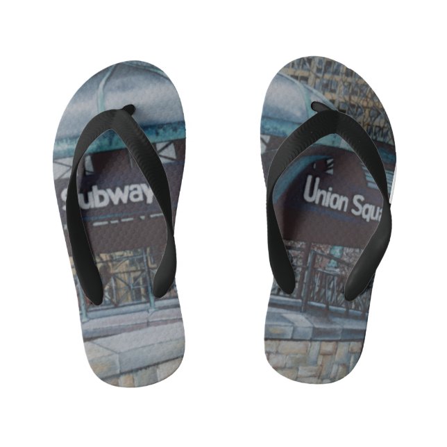 Unterirdische Blues Kinderbadesandalen (Fußbett)