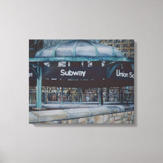 Unterirdische Blues Leinwanddruck (Vorderseite)