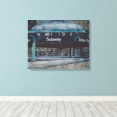 Unterirdische Blues Leinwanddruck (Insitu (Holzboden))