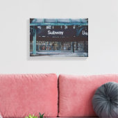 Unterirdische Blues Leinwanddruck (Insitu (Wohnzimmer))