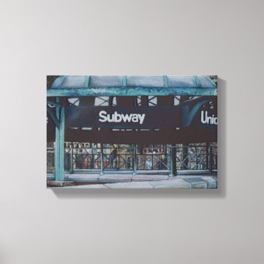 Unterirdische Blues Leinwanddruck (Vorderseite)