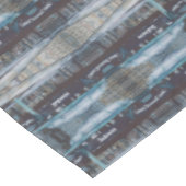 Unterirdische Blues Tischdecke (Schrägansicht)