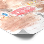 Unterirdisches Abenteuer Poster (Ecke)