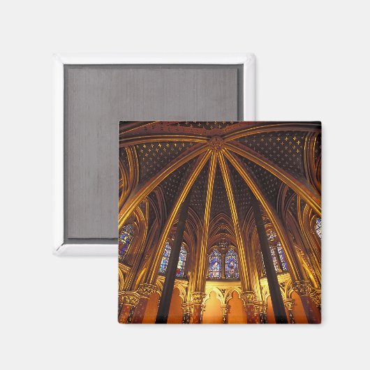 Unterkapelle La Sainte-Chapelle, Paris, Magnet (Vorderseite/Rückseite)
