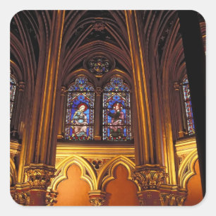 Unterkapelle von La Sainte-Chapelle, Paris, 2 Quadratischer Aufkleber