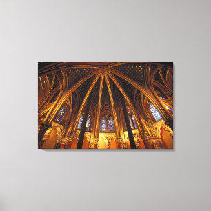 Unterkirche der Sainte-Chapelle, Paris, Leinwanddruck