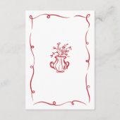 Unterkunft Hochzeit RSVP Whimsical Hand Drawn Begleitkarte (Rückseite)