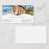 Unterkunft, Hotel & Resort Business Card Begleitkarte (Vorne/Hinten)