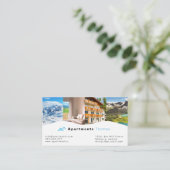 Unterkunft, Hotel & Resort Business Card Begleitkarte (Stehend Vorderseite)