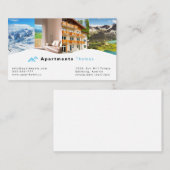 Unterkunft, Hotel & Resort Business Card Begleitkarte (Vorne/Hinten)