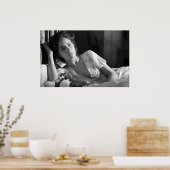 Unterkunft im B&W Foto Poster (Küche)