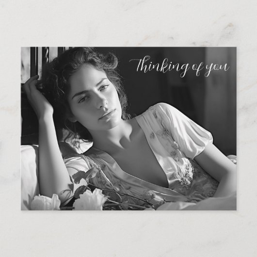 Unterkunft im B&W Foto Postkarte (Vorderseite)