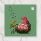 Unterkunft im Regen - Ein Grosbeak der Rose Geschenkanhänger (Rückseite)