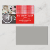 Unterkunft in Bed and Breakfast Begleitkarte (Vorne/Hinten)