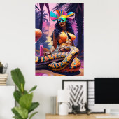Unterkunft in den serpentinen Gewässern Poster (Heimbüro)