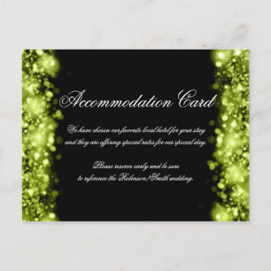 Unterkunft mit leuchtenden Lichtern Limon Schwarz Postkarte