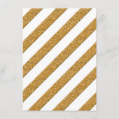 Unterkunft Skript für ewig in Liebe Gold Glitzer Begleitkarte (Rückseite)