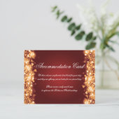 Unterkunft Sparkling Lights Gold Postkarte (Stehend Vorderseite)