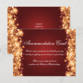Unterkunft Sparkling Lights Gold Postkarte (Vorne/Hinten)