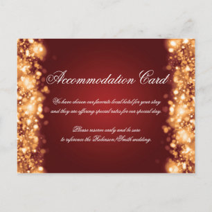 Unterkunft Sparkling Lights Gold Postkarte