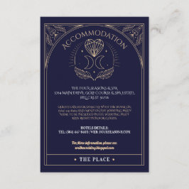 Unterkunft Tarot Mondkristalle Hochzeit Herz Begleitkarte