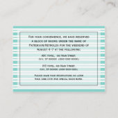 Unterkünfte Nautical Ship Lt Blue Wht Stripe #2 Begleitkarte (Rückseite)