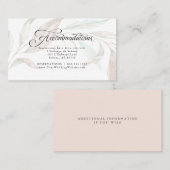 Unterkünfte | Sheer Watercolor Wispy Foliage Visitenkarte (Vorne/Hinten)