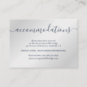 Unterkunftskarten für Marinehotel und Silver Weddi Begleitkarte (Vorderseite)