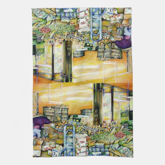 Unterminierung der künstlerischen Gentrifizierung Geschirrtuch (Vertikal)