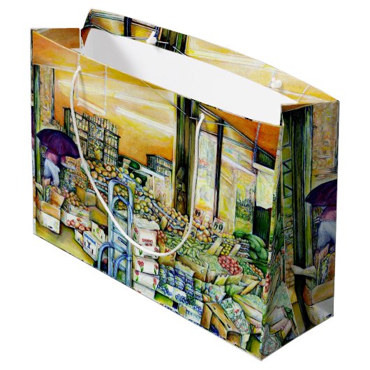 Unterminierung der künstlerischen Gentrifizierung Große Geschenktüte (Rückseite Schrägansicht)