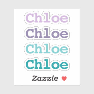 Untername des lila und Aquamarinen Farbtyps Aufkleber