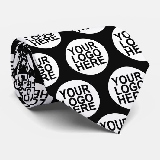 Unternehmen auf zwei Seiten | Benutzerdefinierte L Krawatte (Gerollt)