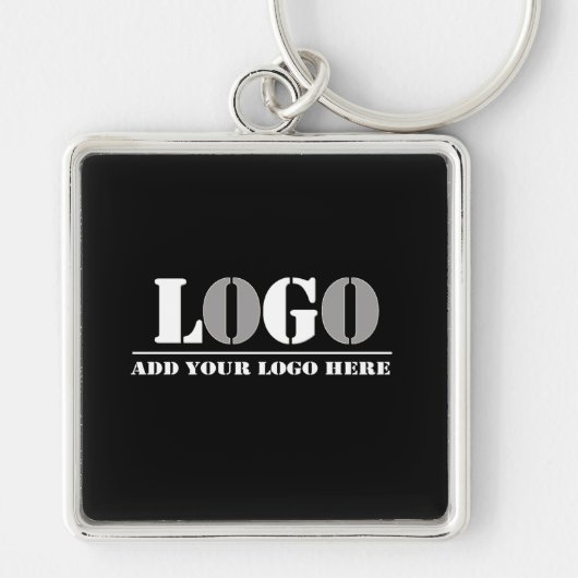 Unternehmen Black erstellen Sie Ihr eigenes Bild Schlüsselanhänger (Vorne)