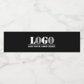 Unternehmen Black erstellen Sie Ihr eigenes Bild Wasserflaschenetikett (Einzelnes Label)