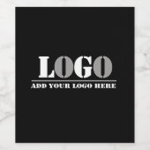 Unternehmen Black erstellen Sie Ihr eigenes Bild Weinetikett (Einzelnes Label)