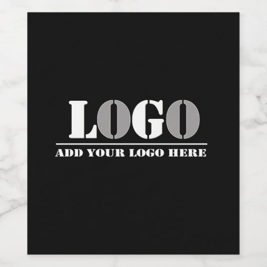 Unternehmen Black erstellen Sie Ihr eigenes Bild Weinetikett (Einzelnes Label)