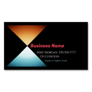 Unternehmen, Dreieck-Design, alle Informationen Magnetische Visitenkarte