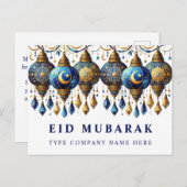 Unternehmen Eid Mubarak Holiday Postkarte (Vorne/Hinten)