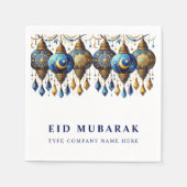 Unternehmen Eid Mubarak Holiday Postkarte Serviette (Vorderseite)