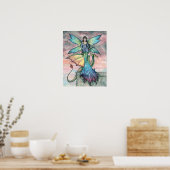 Unternehmen Fairy Dragon Art Print Poster (Küche)