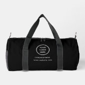 Unternehmen für benutzerdefinierte Logos Black Bus Duffle Bag (Rückseite)