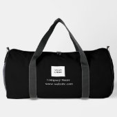 Unternehmen für benutzerdefinierte Logos Black Bus Duffle Bag (Rückseite)