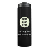 Unternehmen für benutzerdefinierte Logos Black Bus Thermosbecher (Vorderseite)